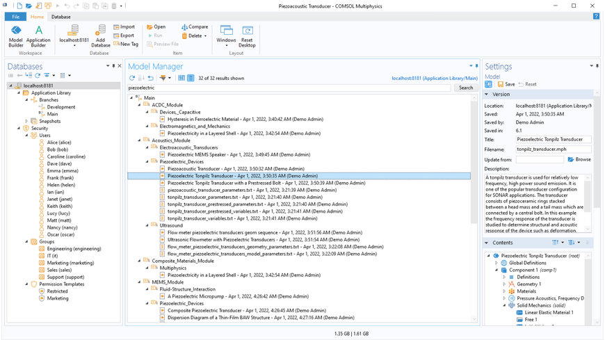 COMSOL maakt de werkomgeving voor modelleer- en simulatieprojecten compleet met de Model Manager server